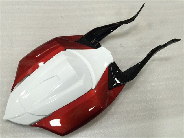 2008-2010 White Red Glossy Black Suzuki GSXR 600/750 Motorcycle Fairings
