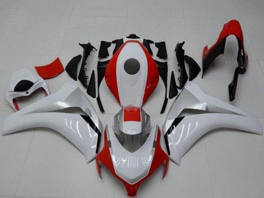 2008-2011 White Red Honda CBR1000RR Motorcycle Fairings