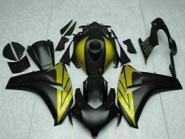 2008-2011 Matte Black Gold Honda CBR1000RR Motorcycle Fairings
