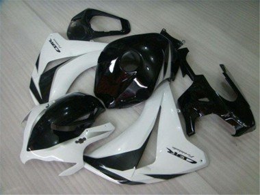 2008-2011 White Glossy Black Honda CBR1000RR Motorcycle Fairings Kits