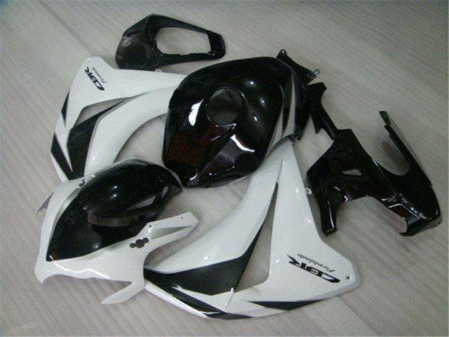 2008-2011 White Glossy Black Honda CBR1000RR Motorcycle Fairings Kits