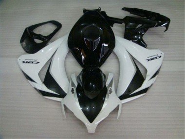 2008-2011 White Glossy Black Honda CBR1000RR Motorcycle Fairings Kits