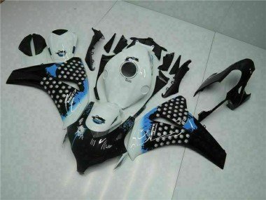 2008-2011 White Blue Glossy Black Honda CBR1000RR Motorcycle Fairing
