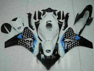 2008-2011 White Blue Glossy Black Honda CBR1000RR Motorcycle Fairing
