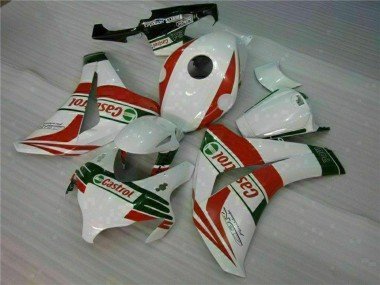 2008-2011 White Red Green Castrol Honda CBR1000RR Motorcycle Fairings