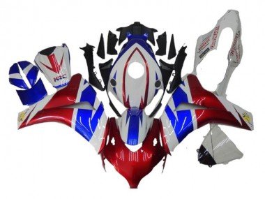 2008-2011 White Red Blue Honda CBR1000RR Motorcycle Fairings