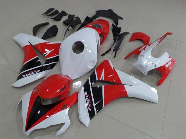 2008-2011 White Red Glossy Black Honda CBR1000RR Motorcycle Fairings Kits