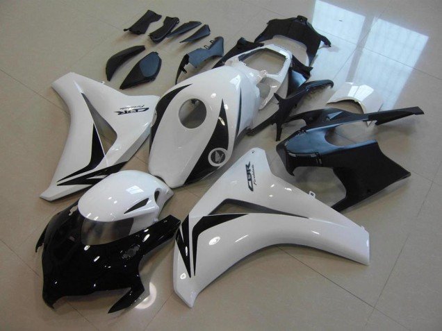 2008-2011 White Glossy Black Honda CBR1000RR Motorcycle Fairing Kits