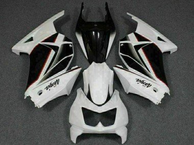2008-2012 White Black Ninja Kawasaki EX250 Motorcycle Fairings