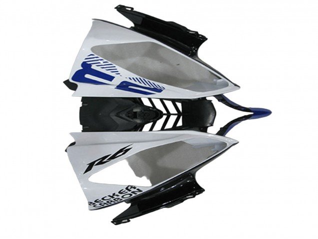 2008-2016 White Blue Matte Black Yamalube Yamaha YZF R6 Motorcycle Fairings