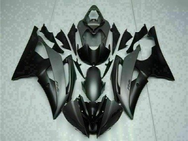 2008-2016 Grey Matte Black Yamaha YZF R6 Motorcycle Fairings