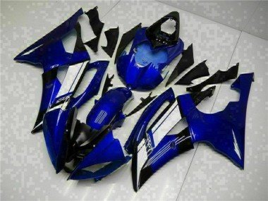 2008-2016 Blue White Yamaha YZF R6 Motorcycle Fairings