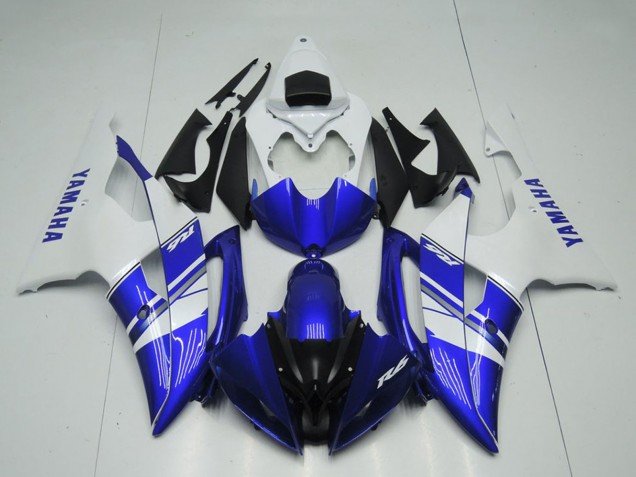 2008-2016 White Blue Black OEM Style Yamaha YZF R6 Motorcycle Fairings