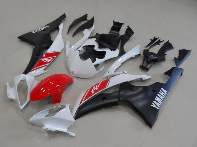 2008-2016 White Red Matte Black Yamaha YZF R6 Motorcycle Fairing Kits