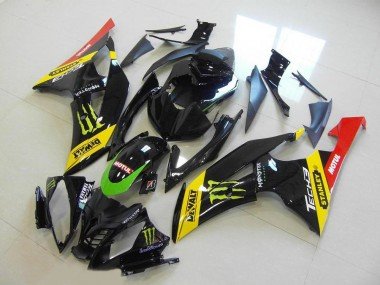 2008-2016 Yellow Red Glossy Black Green Monster Motul Yamaha YZF R6 Motorcycle Fairing