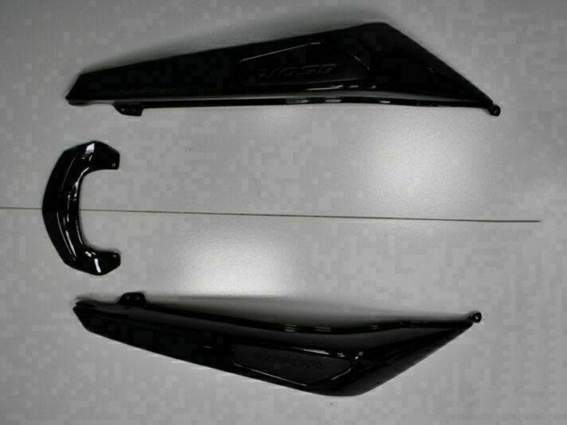 2009-2011 Glossy Black White Decal Kawasaki EX650 Motorcycle Fairings