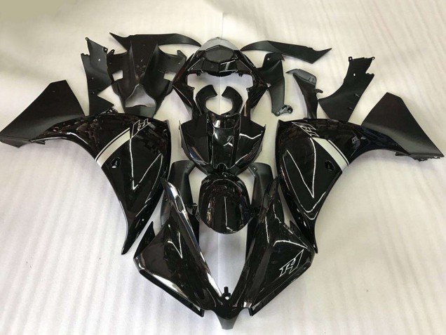 2009-2011 Glossy Black Yamaha YZF R1 Motorcycle Fairings