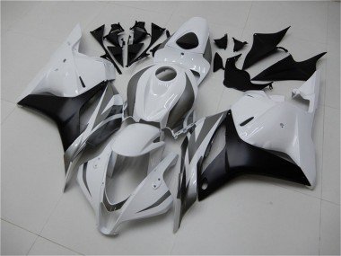 2009-2012 White Grey Matte Black Honda CBR600RR Motorcycle Fairing