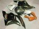 2009-2012 White Orange Glossy Black Honda CBR600RR Motorcycle Fairings