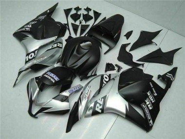 2009-2012 Silver Matte Black Repsol Honda CBR600RR Motorcycle Fairings