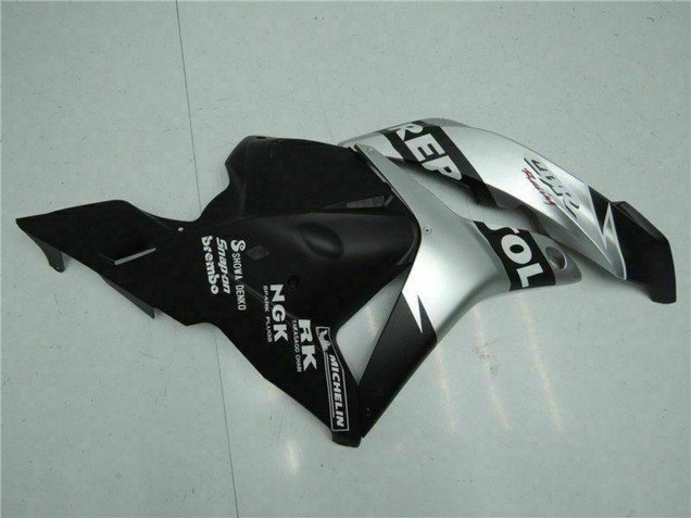 2009-2012 Silver Matte Black Repsol Honda CBR600RR Motorcycle Fairings