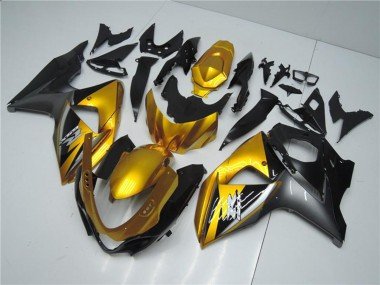 2009-2016 Gold Matte Black Suzuki GSXR 1000 Motorcycle Fairings