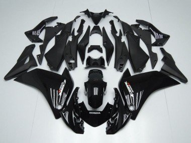 2011-2015 Glossy Black Matte Black Honda CBR250RR Motorcycle Fairings
