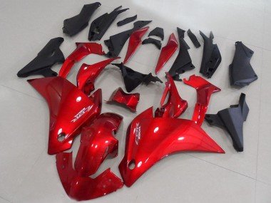 2011-2015 Red Matte Black Honda CBR250RR Motorcycle Fairings