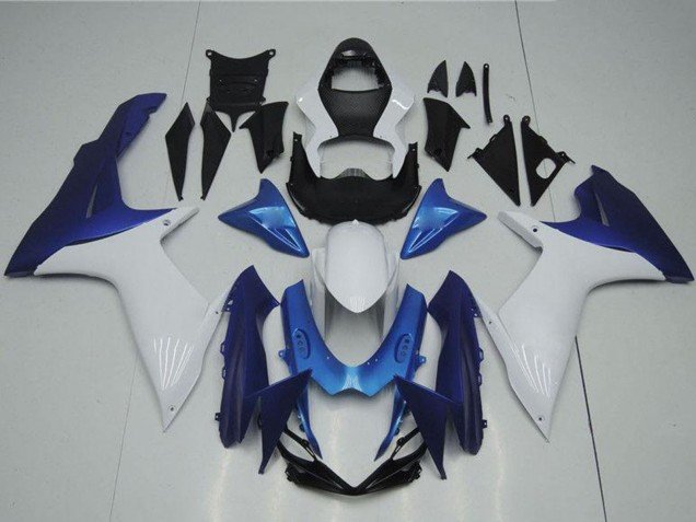 2011-2024 White Light Blue Suzuki GSXR 600/750 Motorcycle Fairings