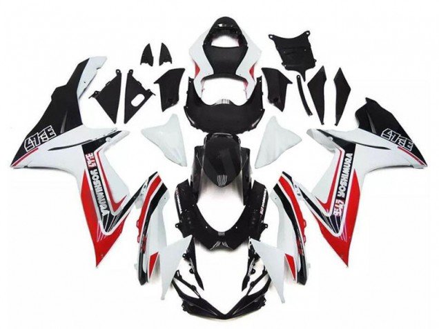 2011-2024 White Red Black Alstare Suzuki GSXR 600/750 Motorcycle Fairings