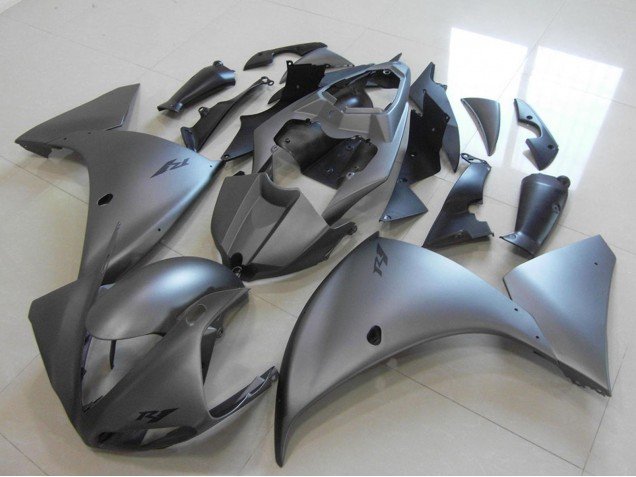 2012-2014 Matte Grey Yamaha YZF R1 Motorcycle Fairings