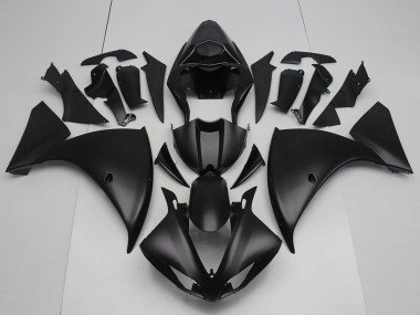 2012-2014 Matte Black Yamaha YZF R1 Motorcycle Fairings