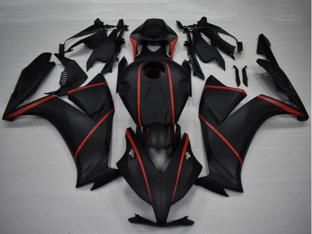 2012-2016 Matte Black Red Honda CBR1000RR Motorcycle Fairings