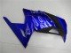2013-2024 Blue Black White Flame Kawasaki Ninja 300 EX300R Motorcycle Fairings