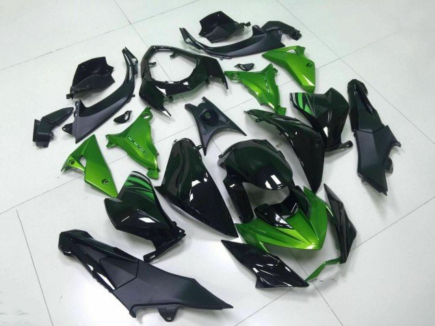 2013-2018 Green Glossy Black Kawasaki Z800 Motorcycle Fairing