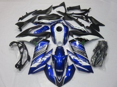 2015-2018 Blue White Black Green Monster Yamaha YZF R3 Motorcycle Fairings