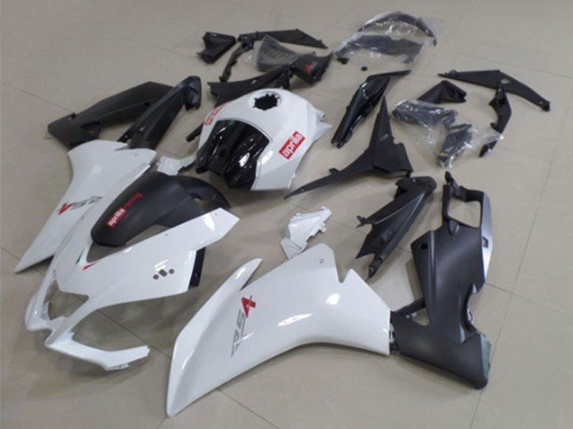 2012-2018 White Matte Black Aprilia RS4 50 125 Motorcycle Fairings
