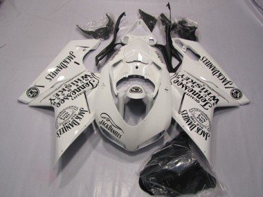 2007-2014 White Jack Daniels Ducati 1098 Motorcycle Fairings