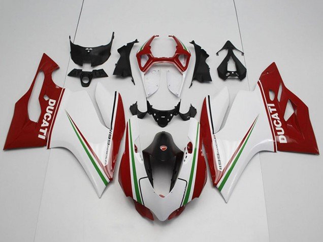 2011-2014 White Red Black Green Ducati 1199 Bike Fairings