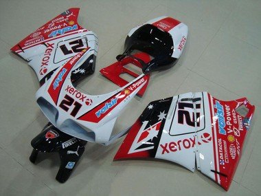 1993-2005 White Red Glossy Black Valsir Xerox 21 Ducati 748 916 996 996S Motorcycle Fairings