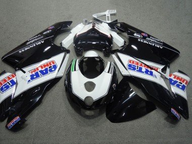 2003-2004 White Glossy Black Parts Unlimited Ducati 749 999 Motorcycle Fairings