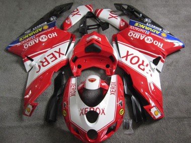 2005-2006 White Red Blue Glossy Black Xerox Ducati 749 Motorcycle Fairings