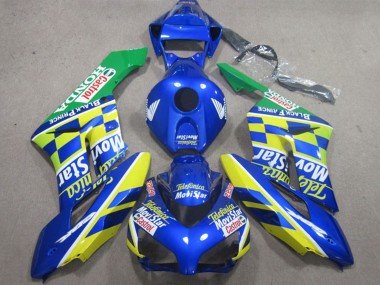 2004-2005 Blue Yellow Green Telefunica MoviStar Castrol Honda CBR1000RR Motorcycle Fairings