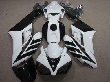 2004-2005 White Glossy Black Stripe Honda CBR1000RR Motorcycle Fairing