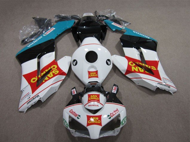 2004-2005 White Red Blue Glossy Black Yellow San Carlo Castrol Honda CBR1000RR Motorcycle Fairings