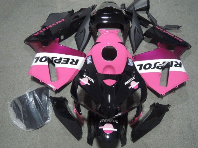 2004-2005 Pink White Glossy Black Repsol Honda CBR1000RR Motorcycle Fairings