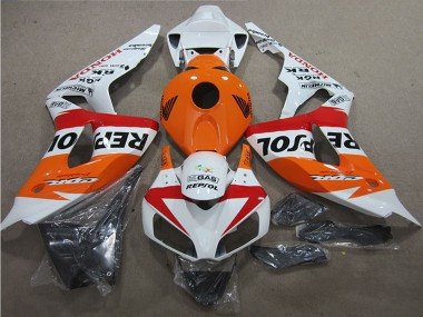 2006-2007 White Orange Red Black Repsol Honda CBR1000RR Motorcycle Fairings