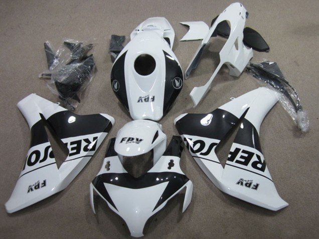 2008-2011 White Glossy Black Repsol Honda CBR1000RR Motorcycle Fairing Kits