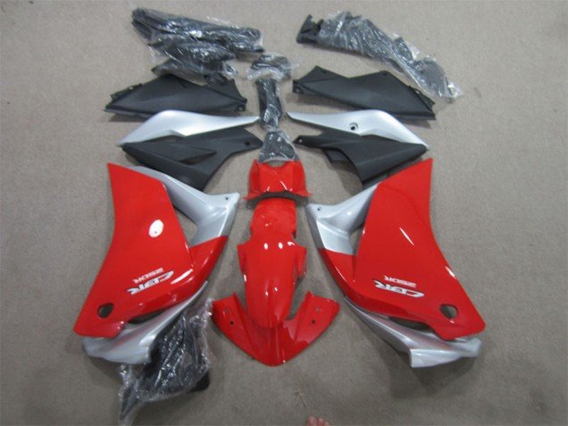 2011-2016 Silver Red Matte Black Honda CBR125R Motorcycle Fairings
