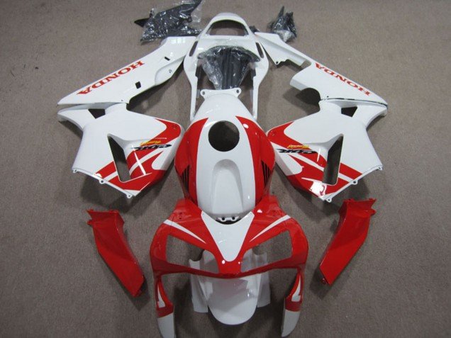 2003-2004 White Red Honda CBR600RR Motorcycle Fairings